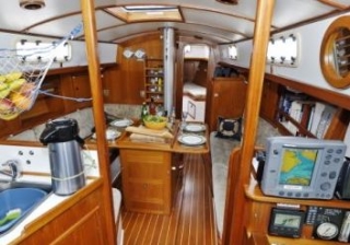 Inside the boat